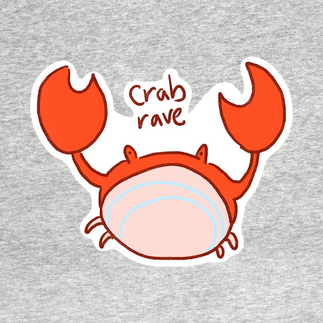 Kawaii Crab Rave by aishiiart